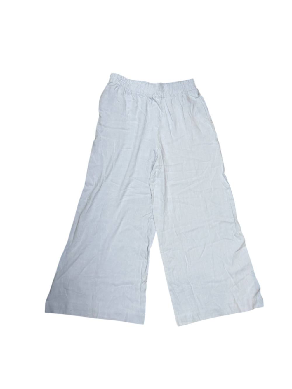 NWT Petal + Pup Marnie Blue Linen Wide Leg Pants Size Large - Picture 3 of 5